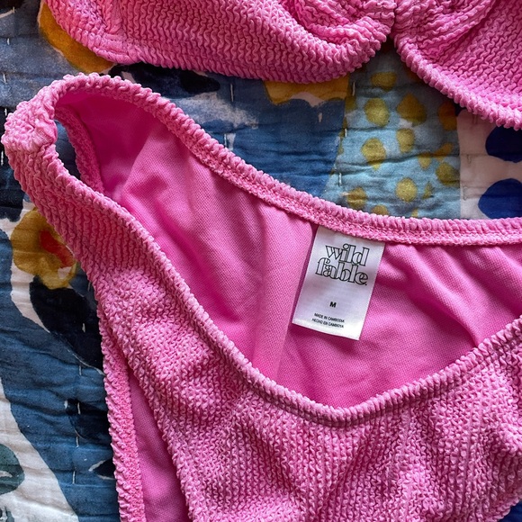 Wild Fable Pink Textured Swimsuit - Picture 2 of 4